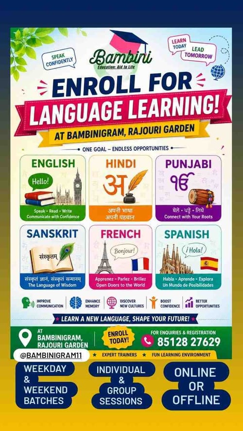 Bambinigram-Language Learning Classes