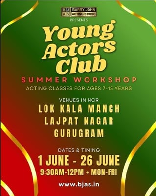 Barry John Acting Studio-Young Actors Club Summer Workshop for Kids