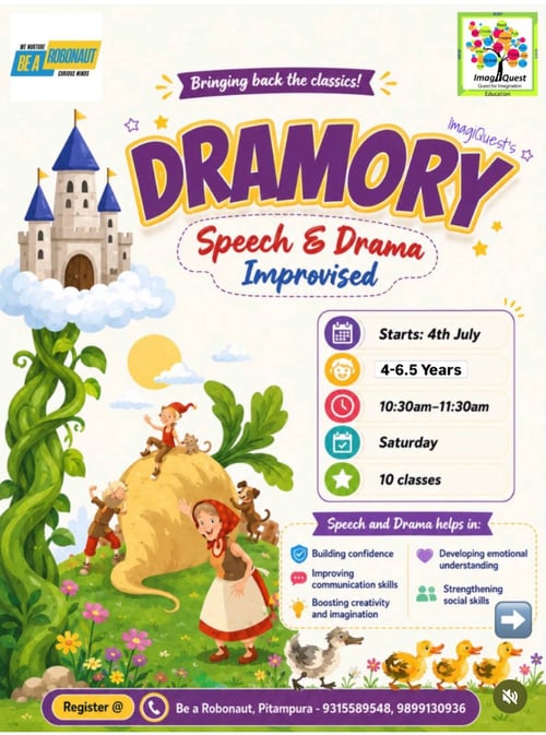 Be a Robonaut-Dramory Speech and Drama Improvised