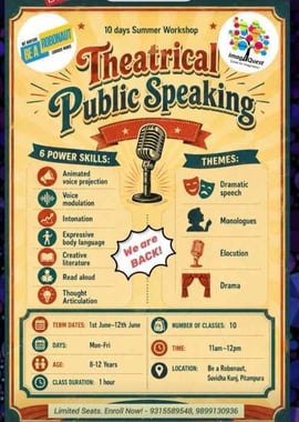 Be a Robonaut-Theatrical Public Speaking Summer Workshop