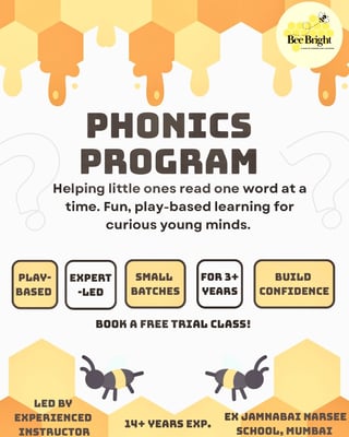 Bee Bright Activity Hub-Play Based Phonics Program for Kids