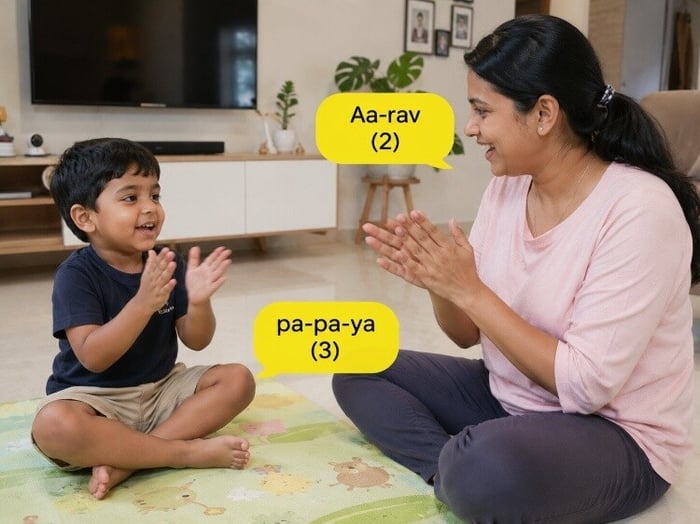 Clapping syllables