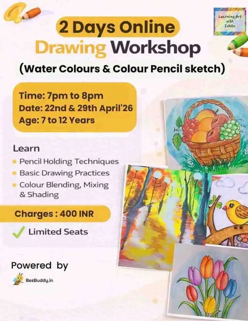 Learning Art with Ishita Online Art Academy-Drawing Workshop for Kids