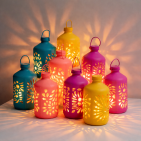 Plastic Bottle Lanterns