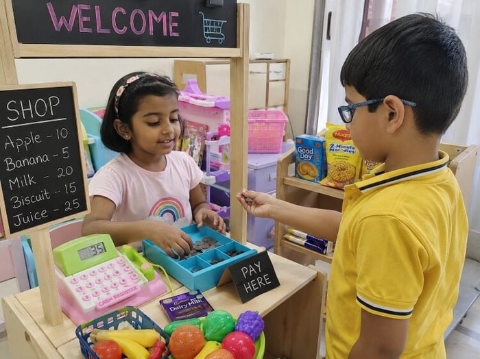 Shop play with real coins