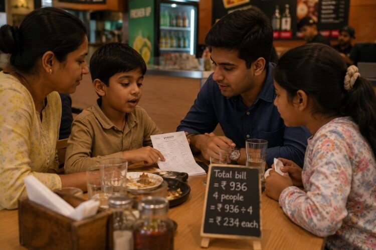 Splitting bills and sharing snacks