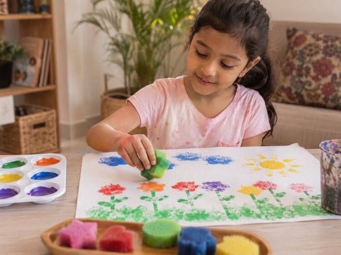 Sponge painting