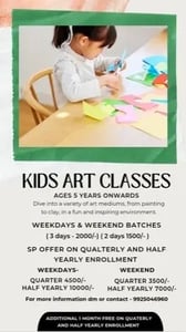 Arty hands the art classes-Kids Art Classes