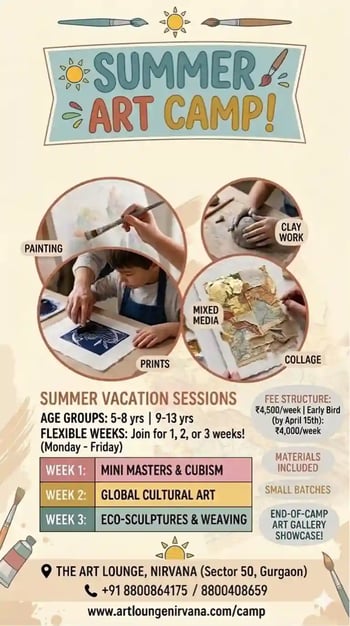 The Art Lounge-Summer Art Camp 2026