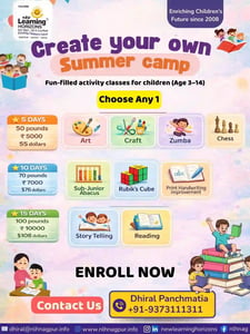 New Learning Horizons-Create your own Summer Camp