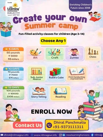 New Learning Horizons-Create your own Summer Camp