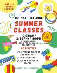 Arty hands the art classes-Summer Classes 2026