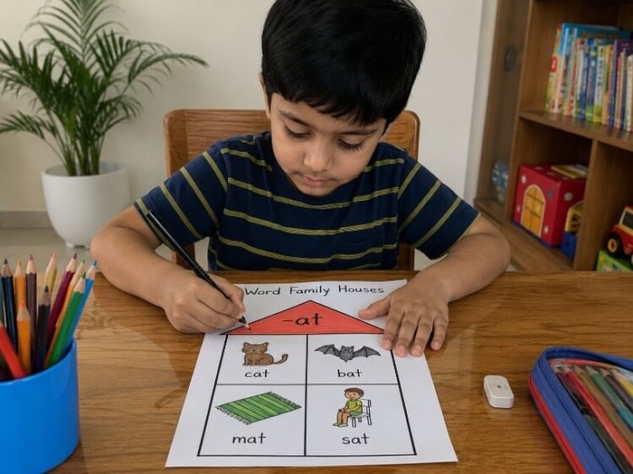 Word family houses