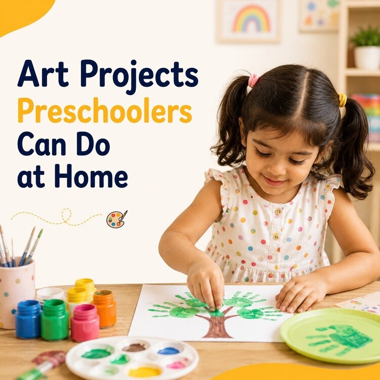 Art Projects Preschoolers Can Do at Home