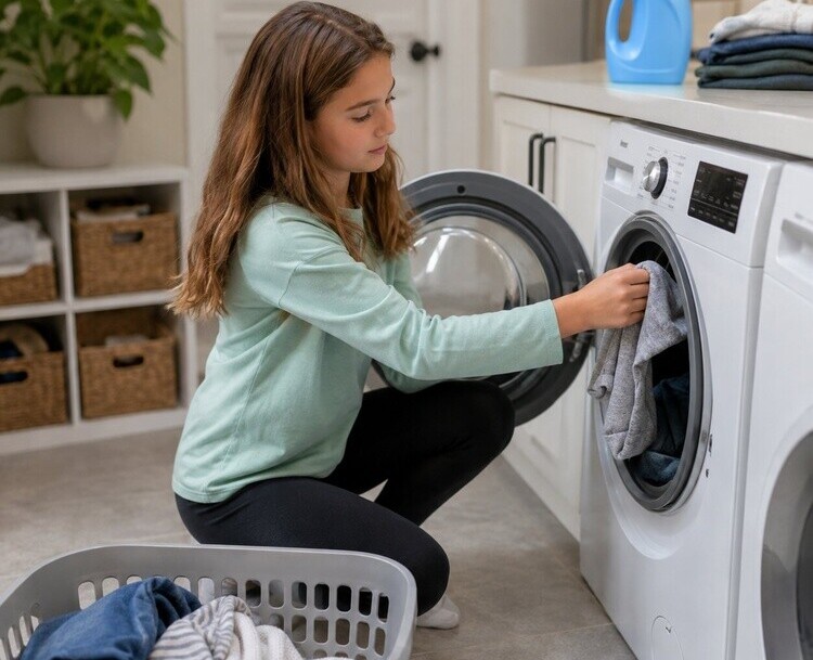 Own laundry independently