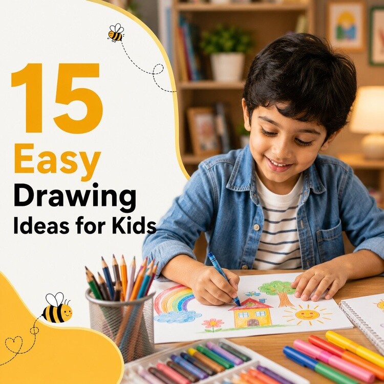 15 Easy Drawing Ideas for Kids