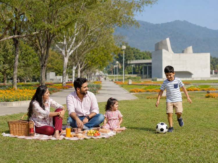 Family Enjoying Weekend