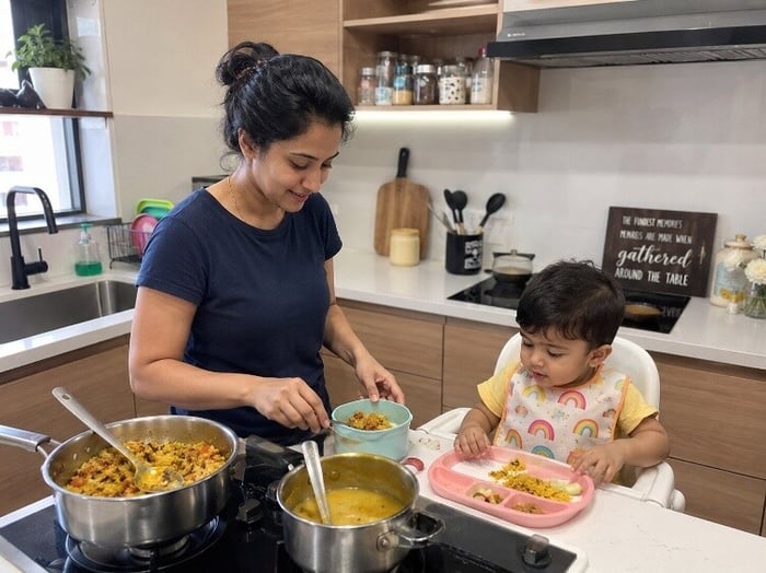 Making family food toddler-ready