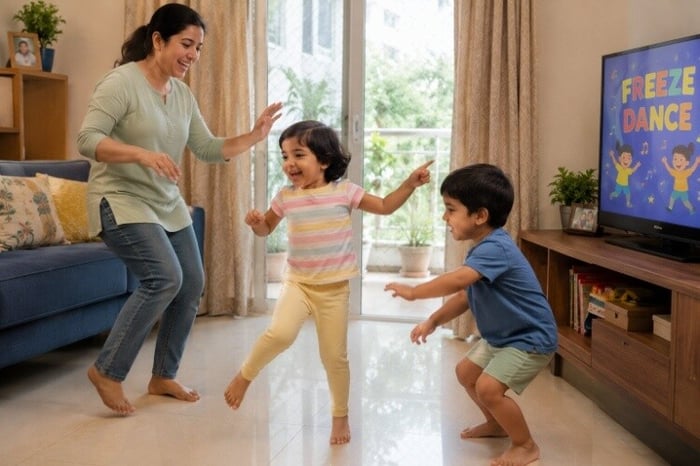 Dance and freeze games