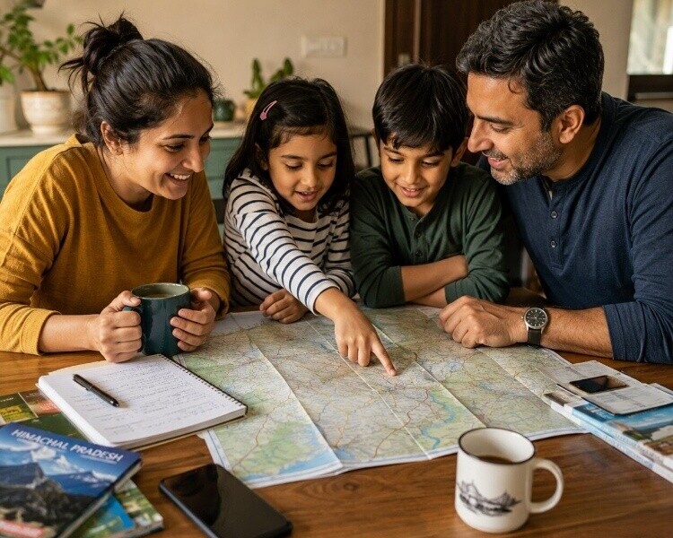 Holiday planning moment