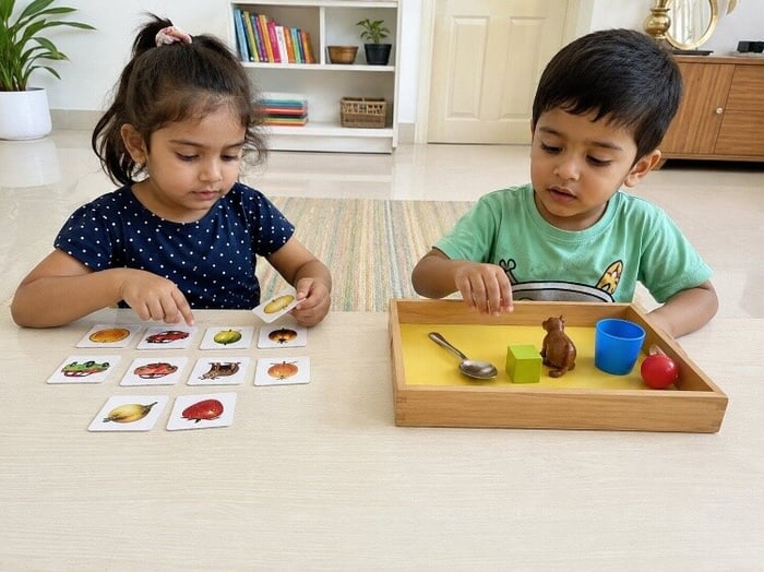 Memory games with cards or objects