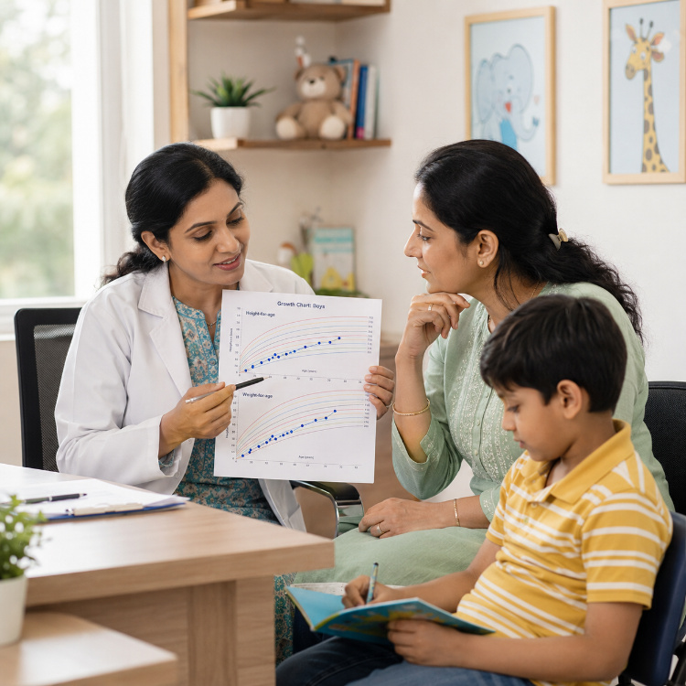 Signs warranting a genuine paediatric or feeding 