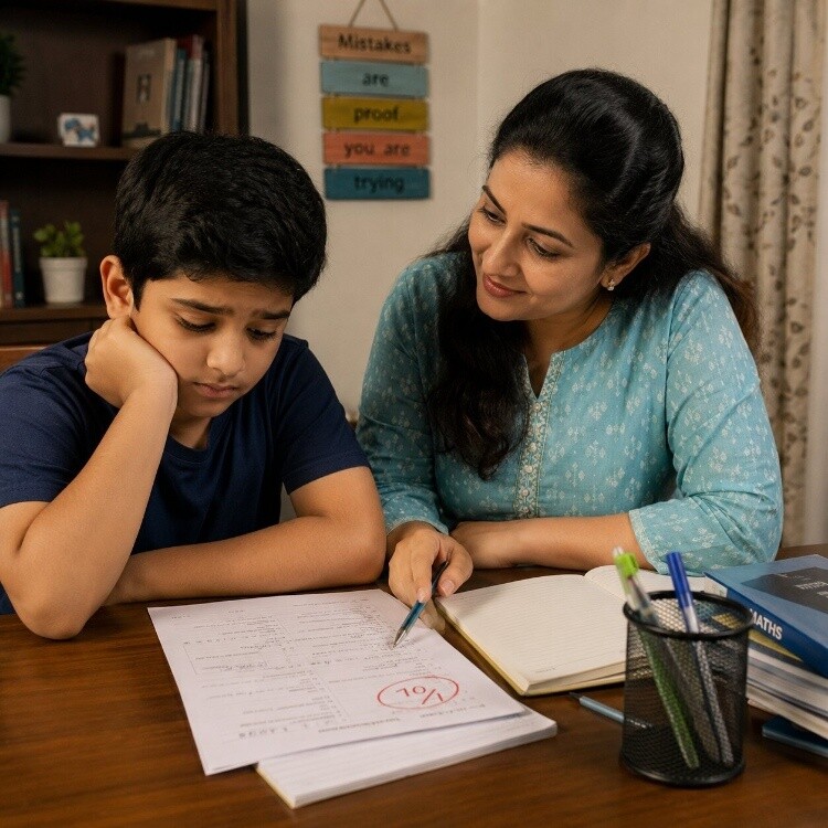 Parent Discussing With Child