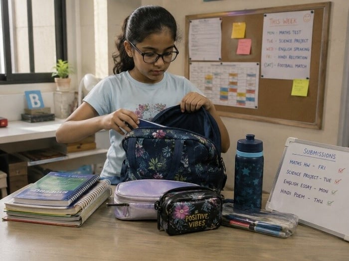 Managing their own school life logistics