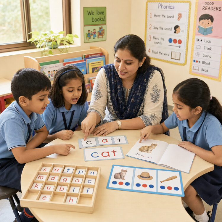 Structured phonics based reading instruction