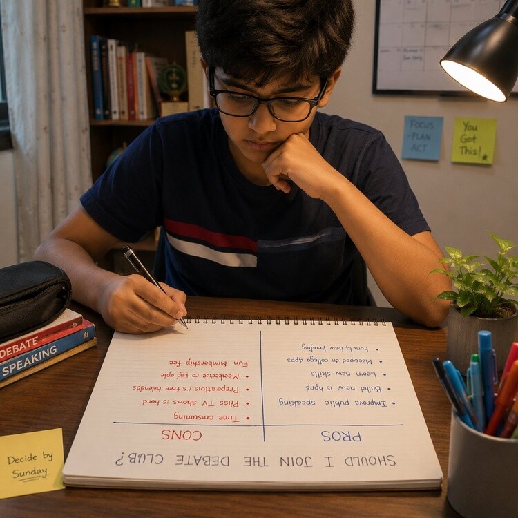 Modelling your own decision-making process aloud