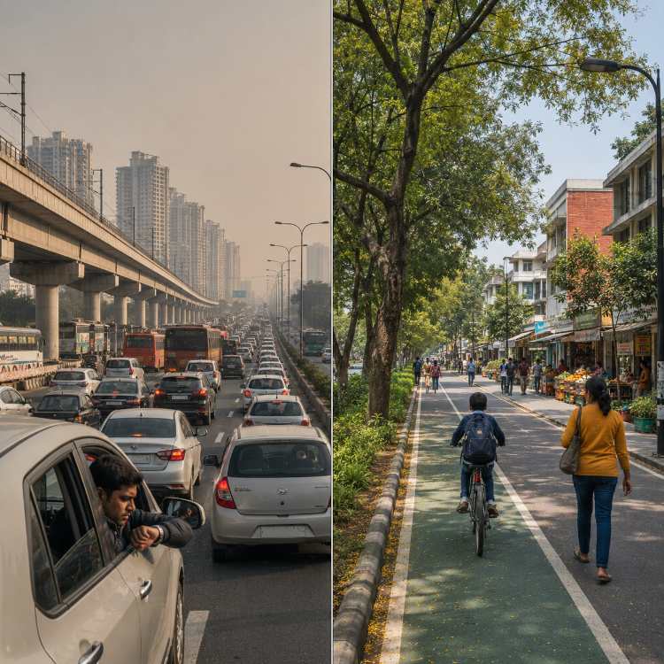 Walkable sector based street