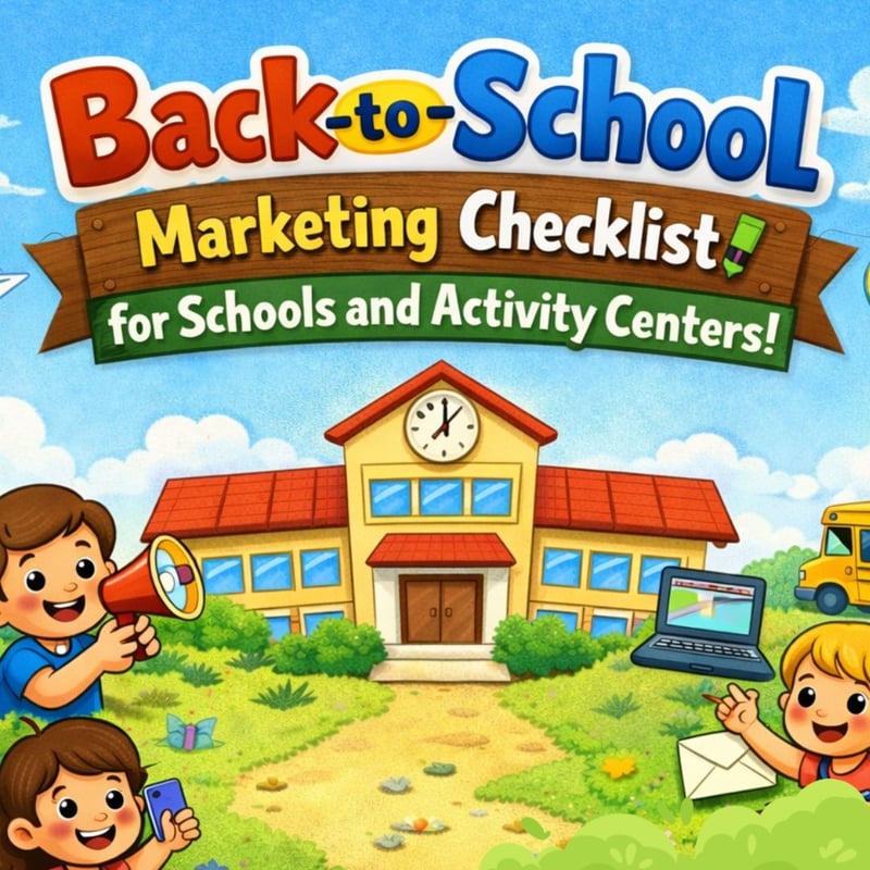 Back-to-School Marketing Checklist for Schools and Activity Centers