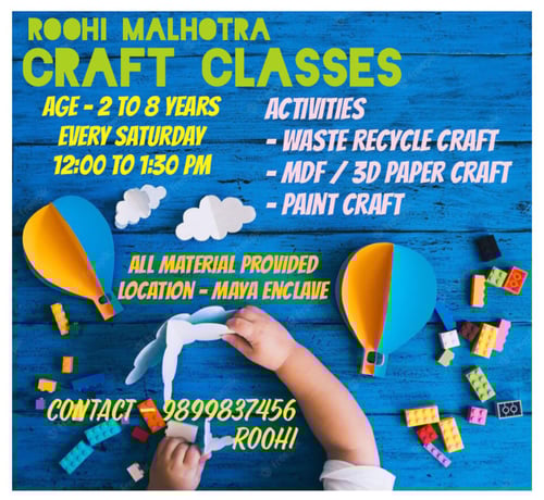 Roohi Malhotra- Craft Classes 