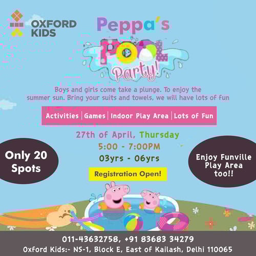 Oxford kids-Peppa's Pool Party