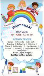 Start Smart-Daycare | Tuitions kg to 5th