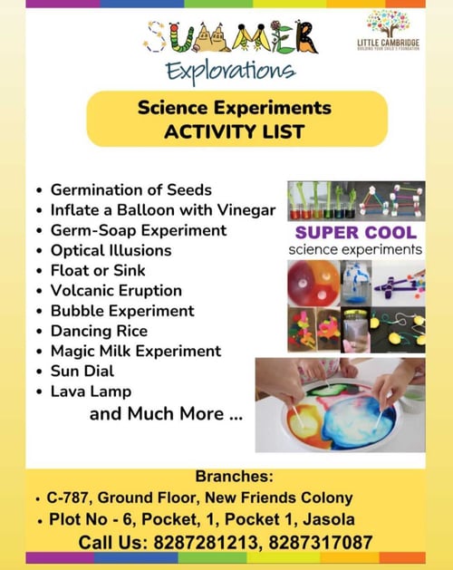 Little Cambridge-Science Experiments