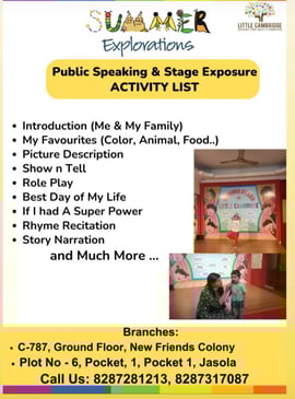 Little Cambridge-Public Speaking & Stage Exposure