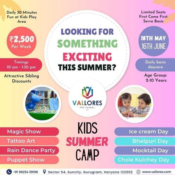 Vallores Pre-School -Kids Summer Camp
