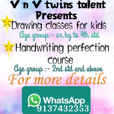 V N V Twins Talent-Drawing Classes for kids