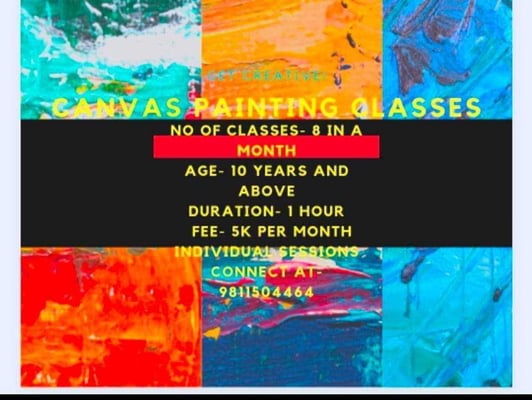 Get Creative-Canvas Painting Classes