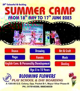 Blooming Flowers-Summer camp