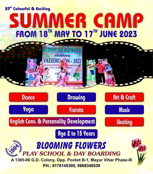 Blooming Flowers-Summer camp