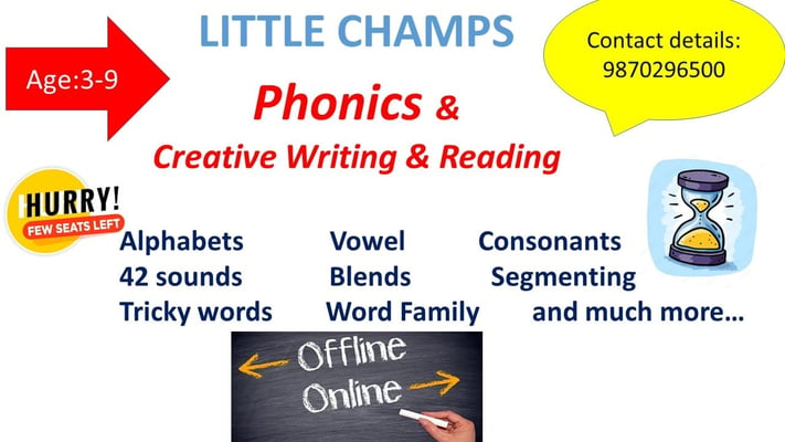 Little Champs-Phonics & Creative Writing & Reading