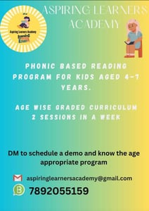 Aspiring Learners Academy-Phonic Based Reading Program For Kids