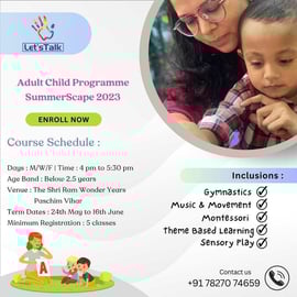 Lets Talk-Adult Child Programme Summer Scape