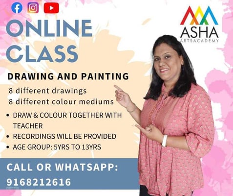 Asha Arts Academy-Drawing & Painting Online Classes