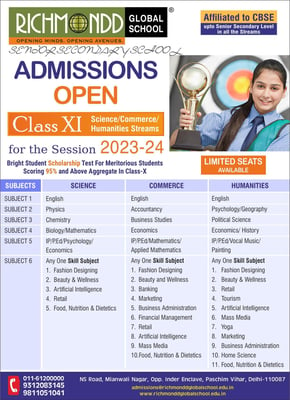Richmondd Global School-Admissions Open 