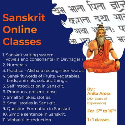 Anita Arora-Online Sanskrit Classes