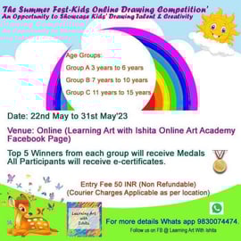 Learning Art with Ishita-Online Drawing Competition