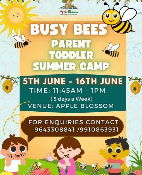 Apple Blossom-Busy Bee Parent Toddler Summer Camp
